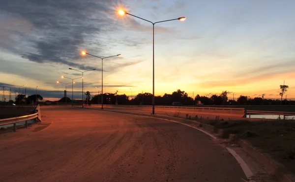 stock image The middle of the road