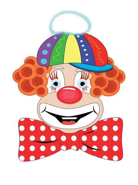 Голова клоун — стоковий вектор
