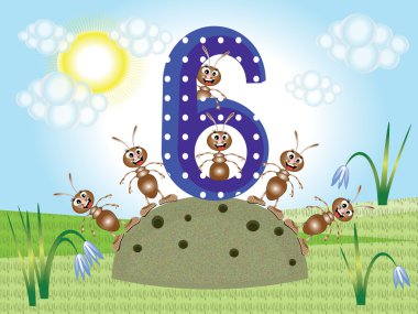 Number six clipart