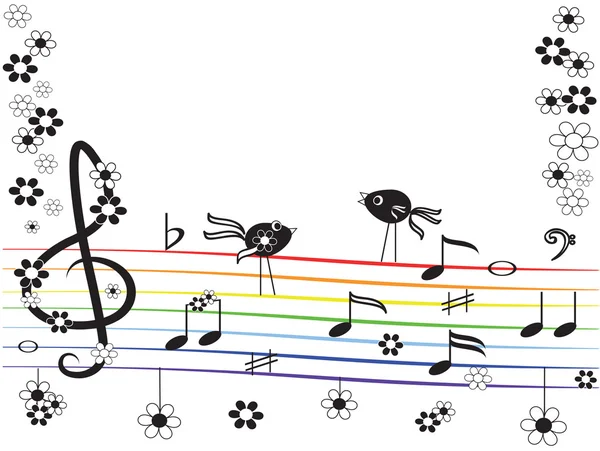 Музыка Рейнбоу — стоковый вектор