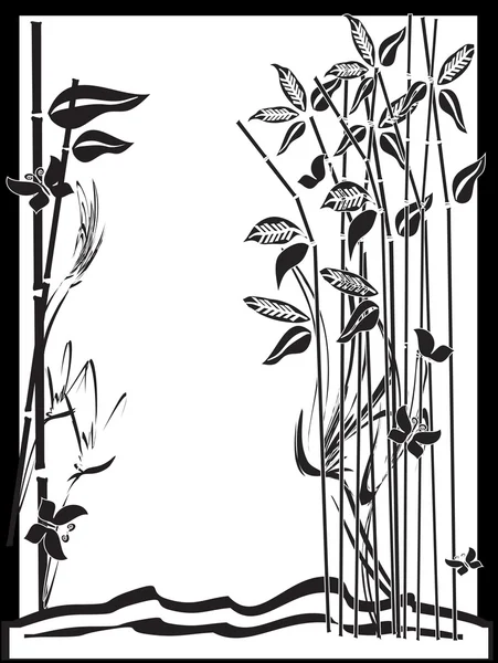 Bambus-Hintergrund — Stockvektor
