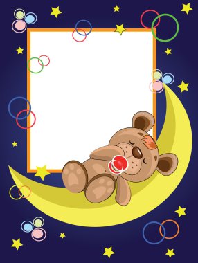 Sleeping bear,vector clipart