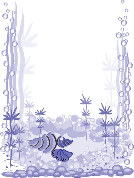 Cadre d'aquarium — Image vectorielle