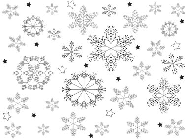 Christamas snowflakes clipart