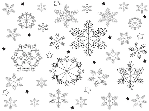 Copos de nieve de Christamas — Archivo Imágenes Vectoriales