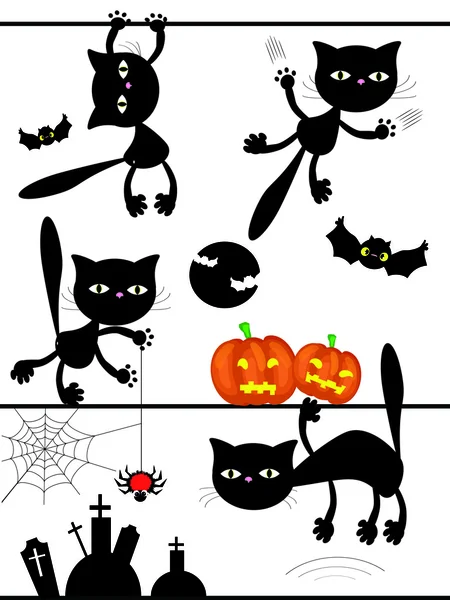 Elementos vectoriales de Halloween . — Archivo Imágenes Vectoriales