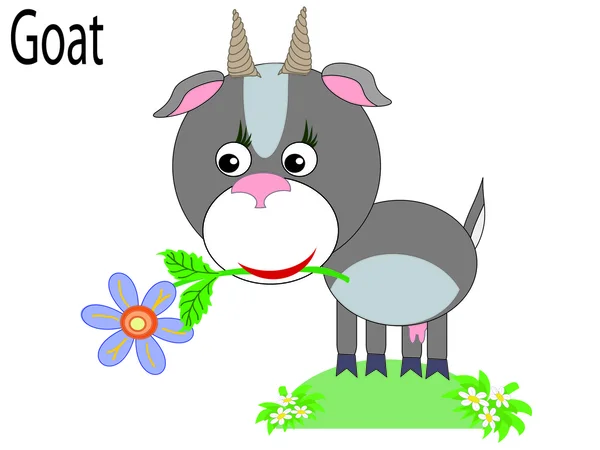 Animaux vecteurs, chèvre — Image vectorielle