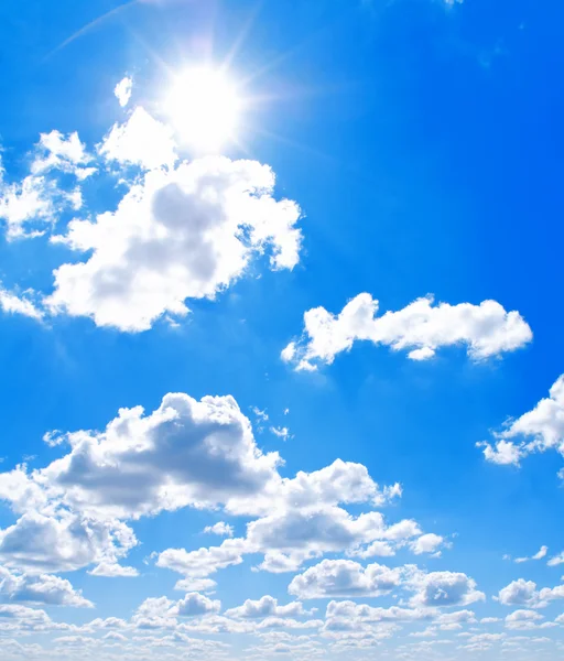 Blue sky and sun — Stock Photo, Image