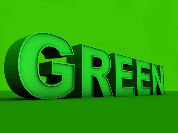 Зеленый 3d фон — стоковое фото