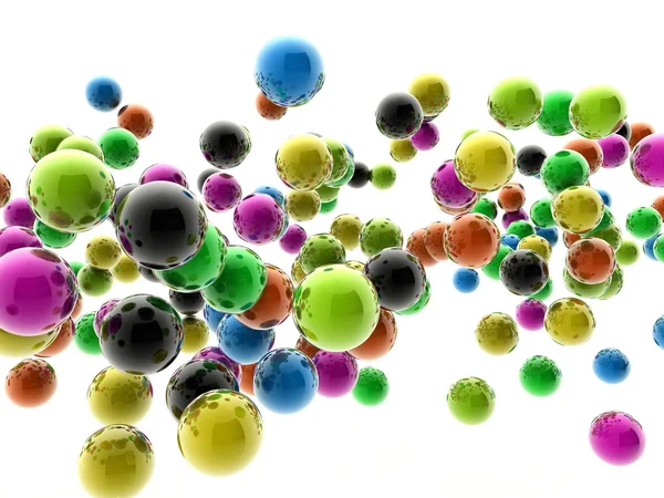 Kleurrijke bollen Stockfoto