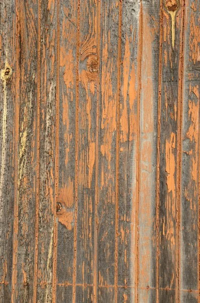 Paint stripped off old factory door. — Stock Photo, Image