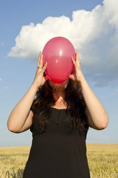 Balloon face. — Stock Photo, Image