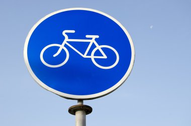 Road sign bicycle path. clipart