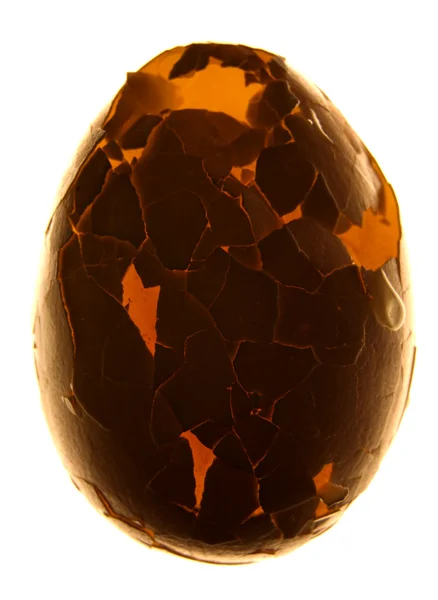 Cracked hen's egg — Stock Photo, Image