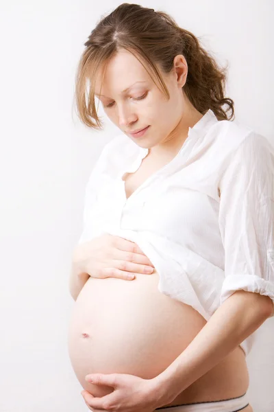 30 veckors graviditet — Stockfoto