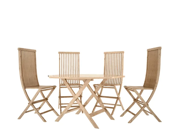 Tisch mit Stühlen — Stockfoto