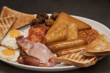 Traditional English breakfast clipart