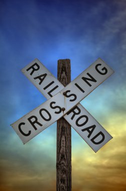 Railroad Crossing Sign clipart