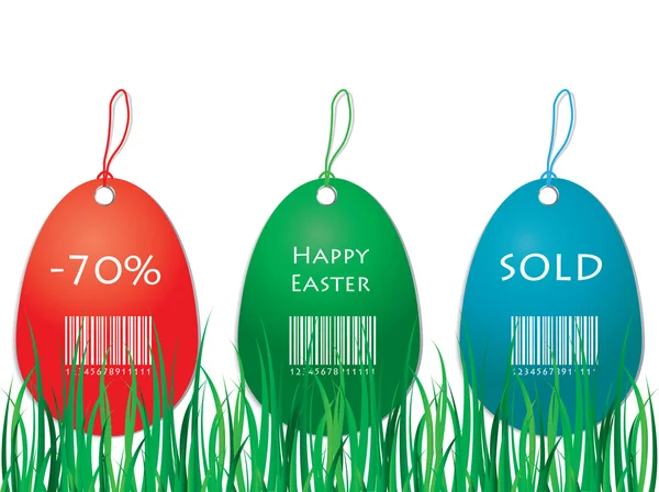 Easter price tag — Stock Vector