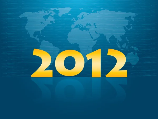 Κάρτα Πρωτοχρονιά 2012 — Διανυσματικό Αρχείο