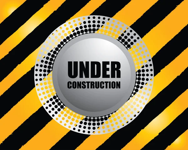Under construction poster — Stock Vector