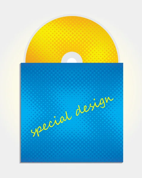 Abstract cd and cover design — Stock Vector