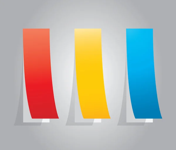 Multicolored stickers. Vector — Stock Vector