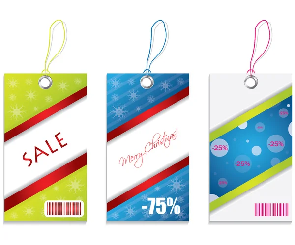 Colored price tags — Stock Vector
