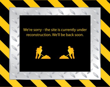 Under construction background clipart