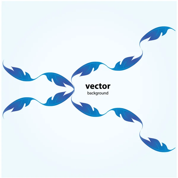 Modré pozadí s textem — Stockový vektor