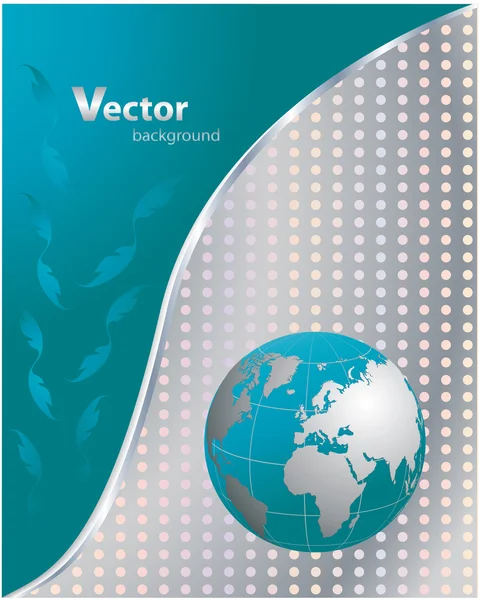 Abstract business background - blue-metallic, vector — Stock Vector