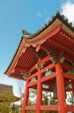 Japanese temple and sky clipart