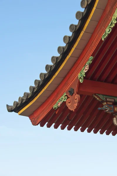日本寺庙屋顶 — 图库照片