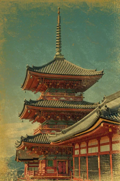 Japanische Tempel auf dem Berg — Stockfoto
