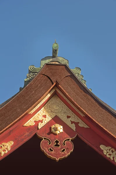 日本寺庙屋顶详细信息 — 图库照片