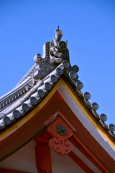 Japonský chrám střešní detail — Stock fotografie