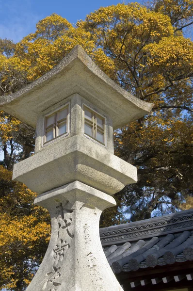 Japanese concrete lantern — Stock Photo, Image