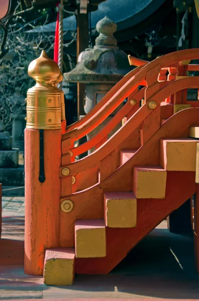 Japanse tempel trap — Stockfoto