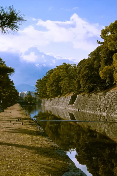 Japansk slott river — Stockfoto