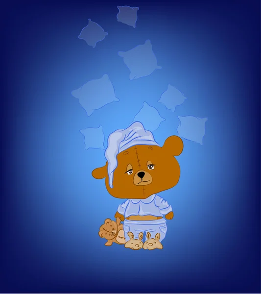 Kleiner Teddybär — Stockvektor