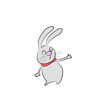 Rabbit cartoon clipart