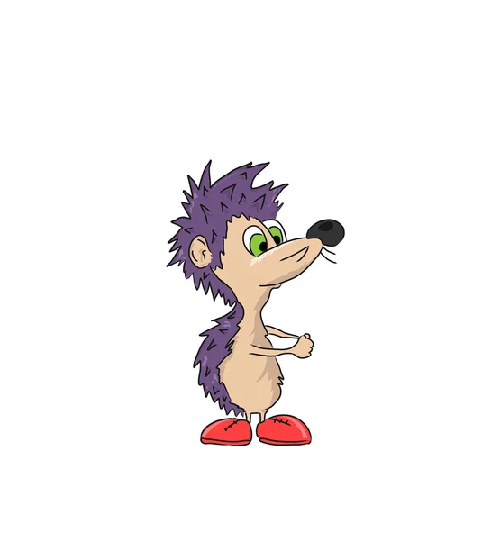 Desenhos animados Hedgehog — Vetor de Stock