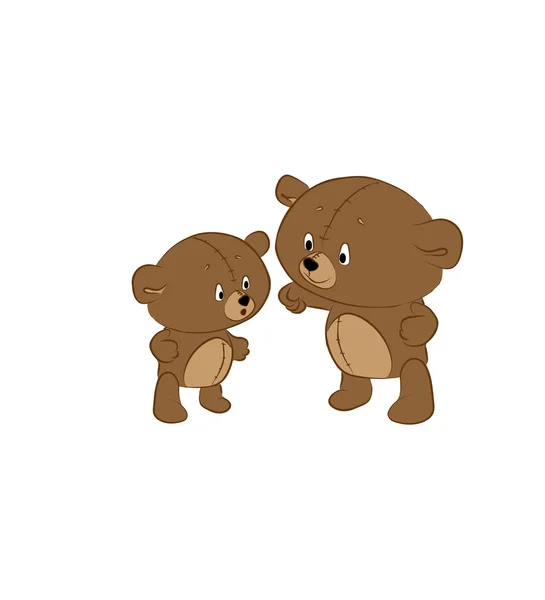 Bärenfamilie — Stockvektor