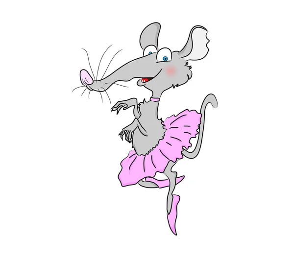 芭蕾舞女演员大鼠 — 图库矢量图片