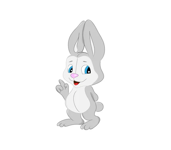 Funny rabbit vector illustration — Stock Vector