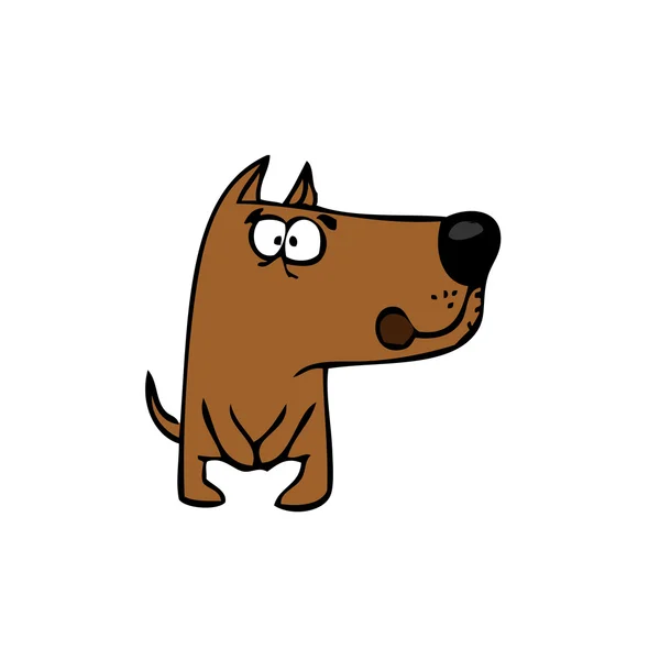 驚きの犬 — ストックベクタ