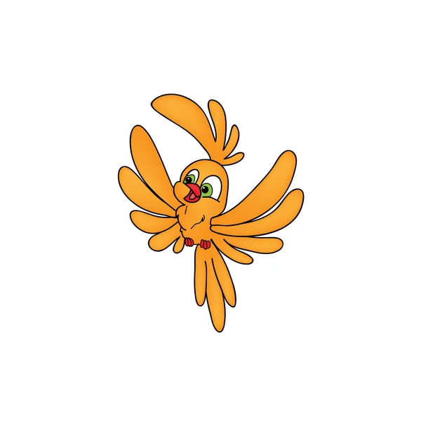 Orangefarbene Vögel — Stockvektor