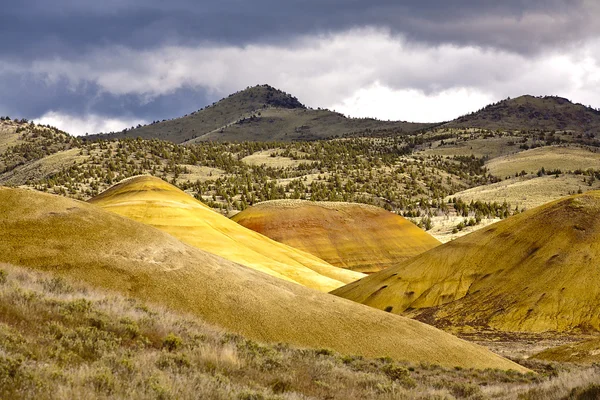 Gran vista de las colinas pintadas . — Foto de Stock