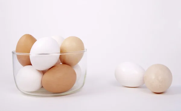 Eggs separated. — Stock Photo, Image