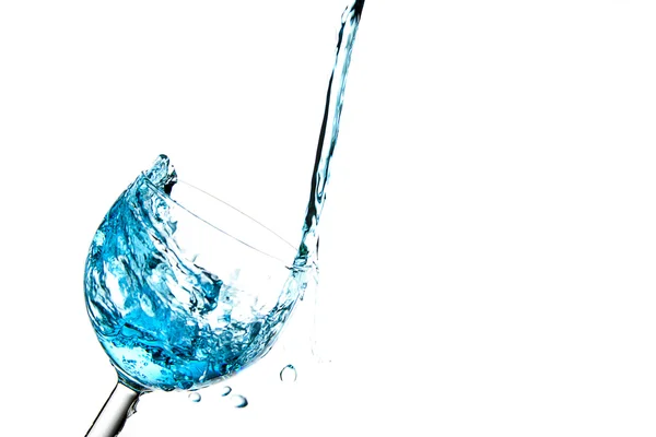 Pouring blue drink. — Stock Photo, Image